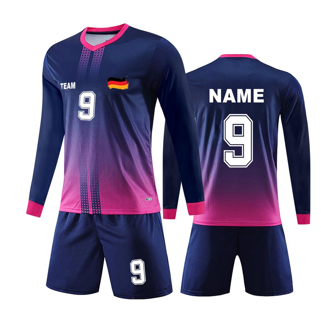 Personalised Shirts Kit Mens Girls With Name Number Custom Football Jerseys For Boys Training Suit