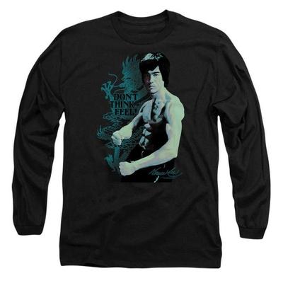 Bruce Lee Unisex Yetişkin Feel Uzun Kollu Tişört