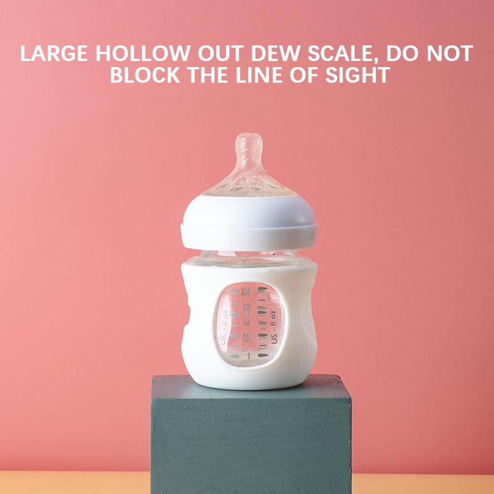 Baby Feeding Bottle Protective Cover Silicone Anti Breakage Baby Bottle Holder Thermal Insulation Safe Milk Bottle Sleeve Covers