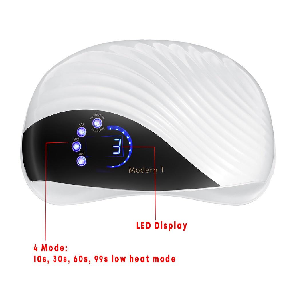 300W Professional LED Nail Lamp Quick Sensor Polish Gel Dryer Machine Double Light Source Infrared Intelligent 42Pcs
