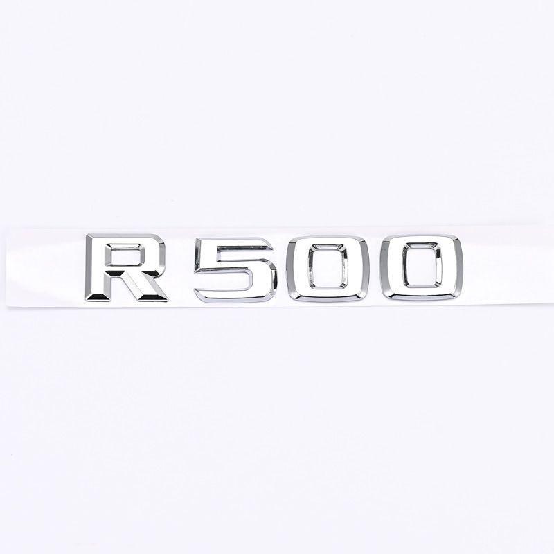 Suitable for Mercedes R300-R500: car stickers, emblems, word marks, modification, rear tail logos, and displacement marks.