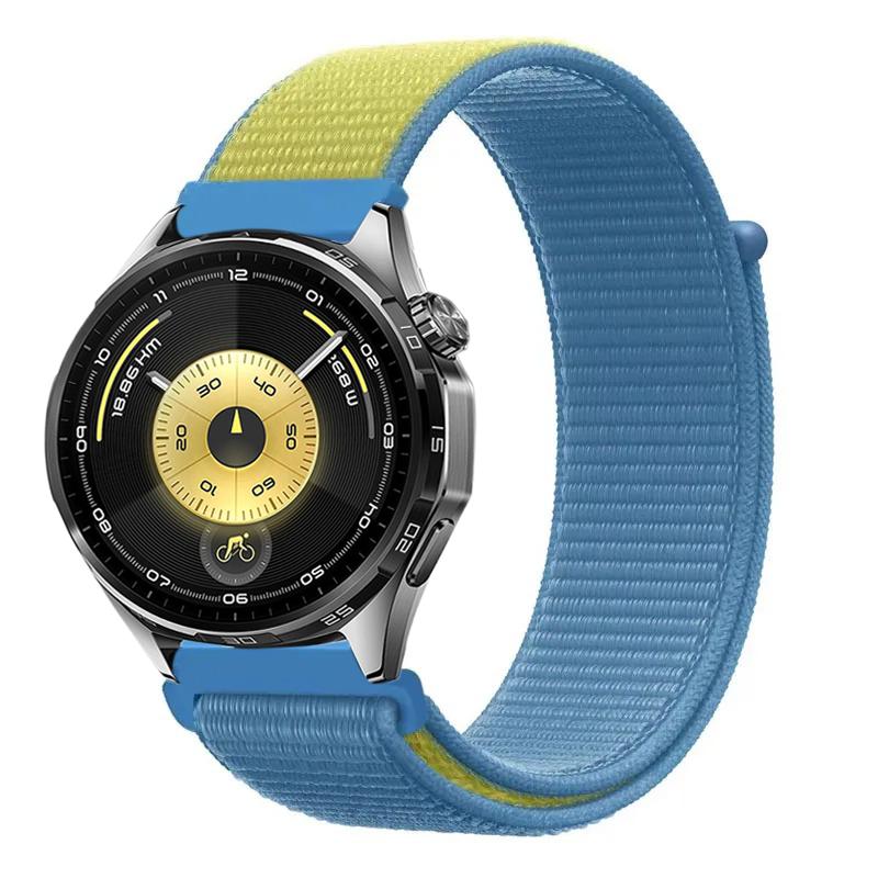 22mm 20mm Nylonarmband für Huawei Watch 5 4 GT6 GT6 Pro GT5-4-3 46mm Armband im Flaggen-Stil Amazfit Bip 6 Active 2 Balance 2 Correa