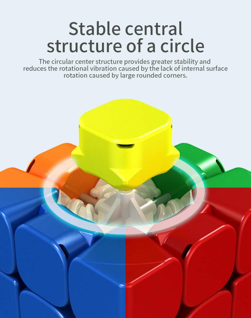 MoYu RS4M Zauberwürfel, Magnetische Stabilität, Geschmeidige Drehung, Einstellbarer Drehkomfort, Stickerlos, Gehirntraining, 4x4 [Parallelimport]