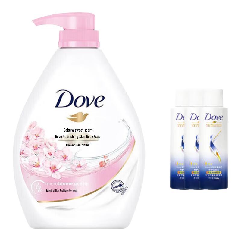 DOVE Sakura Sweet Fragrance Shower Gel & Shampoo Bundle