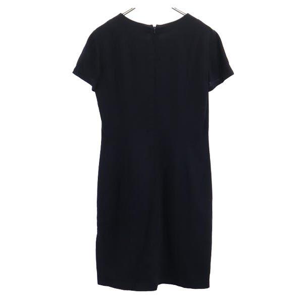 YVES SAINT LAURENT Sanyo Shokai Wool Blend Short sleeve one piece Women Used