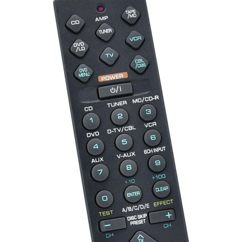 RAV206 V694090US Remote Control for Receiver Models HTR-5450 AX-596 YHT34 RX-V495 Comfortable Easy Grip