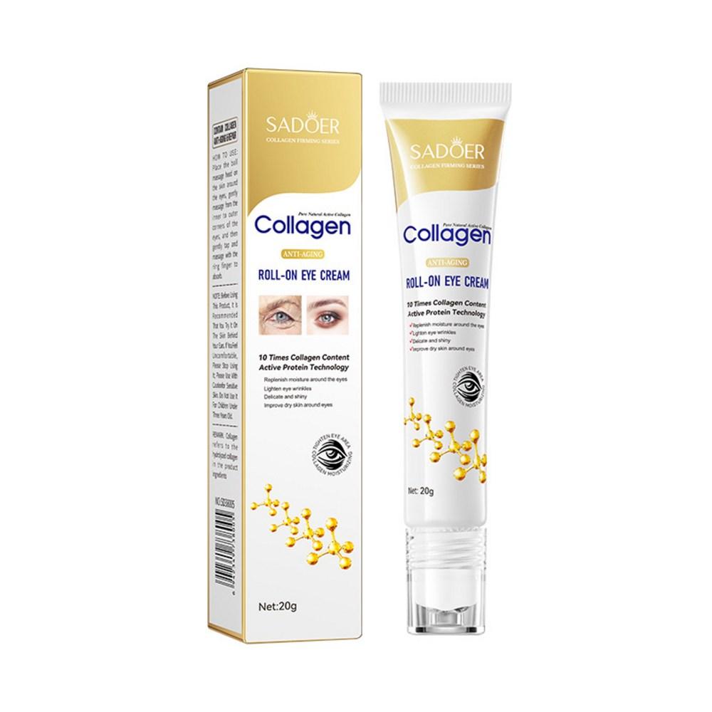 

SADOER Крем для удаления жира под глазами с коллагеном, крем для глаз для лечения темных кругов и мешков под глазами, крем для глаз, уменьшающий морщины — 20 г, 1 штука