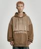 [Pba] Arch Logo Washed Layered Hoodie [Dusty Beige]