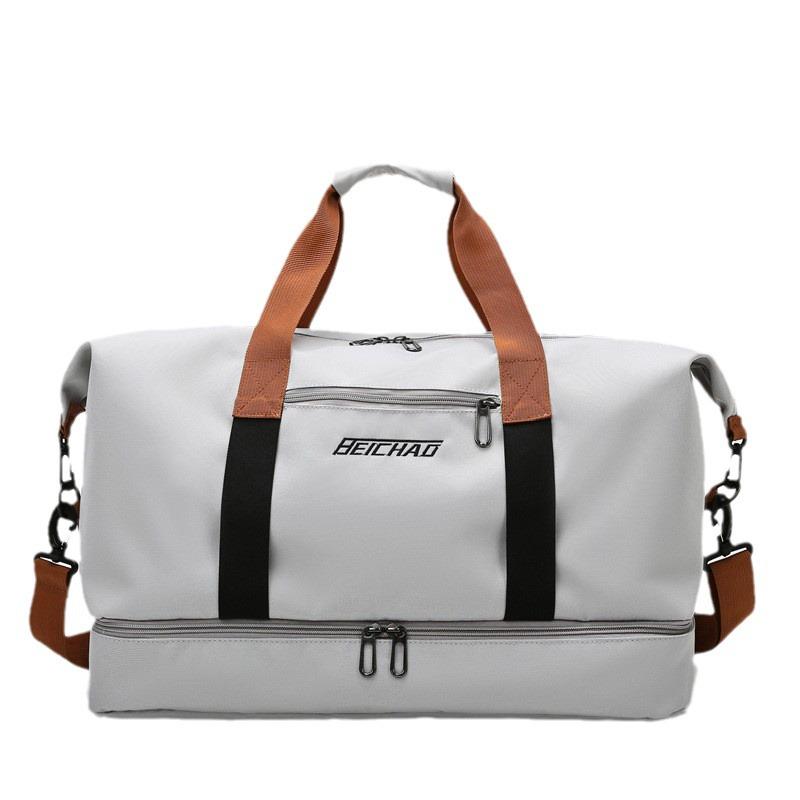 Cross-border Wet-Dry Sports Bag: Expandable Travel Bag with Shoe Compartment, Large Capacity, Custom Logo