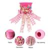 Folding Christmas Tree Top With Big Bowknot Embellishments for Indoor and Outdoor Winter Holiday Party Centerpieces