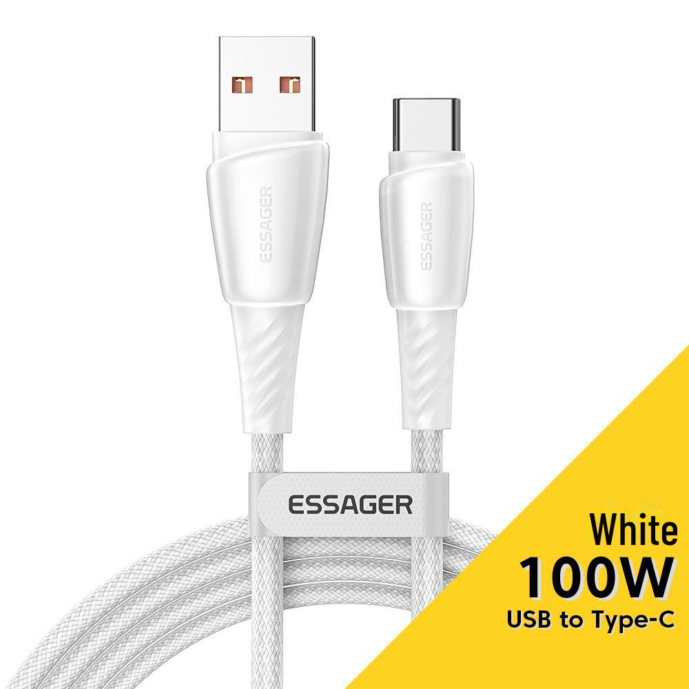 

Essager PD20W/100W Data & Charging Cable for Phones & Laptops 0.5 meters белый