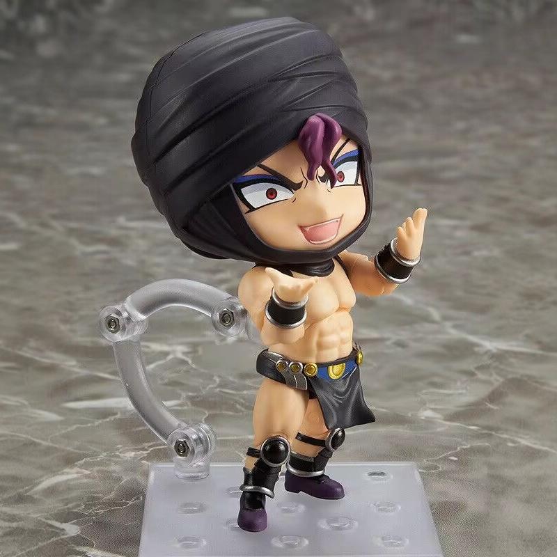 10cm Kars Jojo'S Bizarre Adventure Battle Tendency Q Style Face Swapable Boxed #1742 Anime Action Figurine Collectible Model