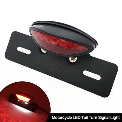 Motorcycle LED Rear Brake Tail Light Stop License Plate Lights for Truck ATV Trailer Cafe Racer for Honda Kawasaki Yamaha Harley