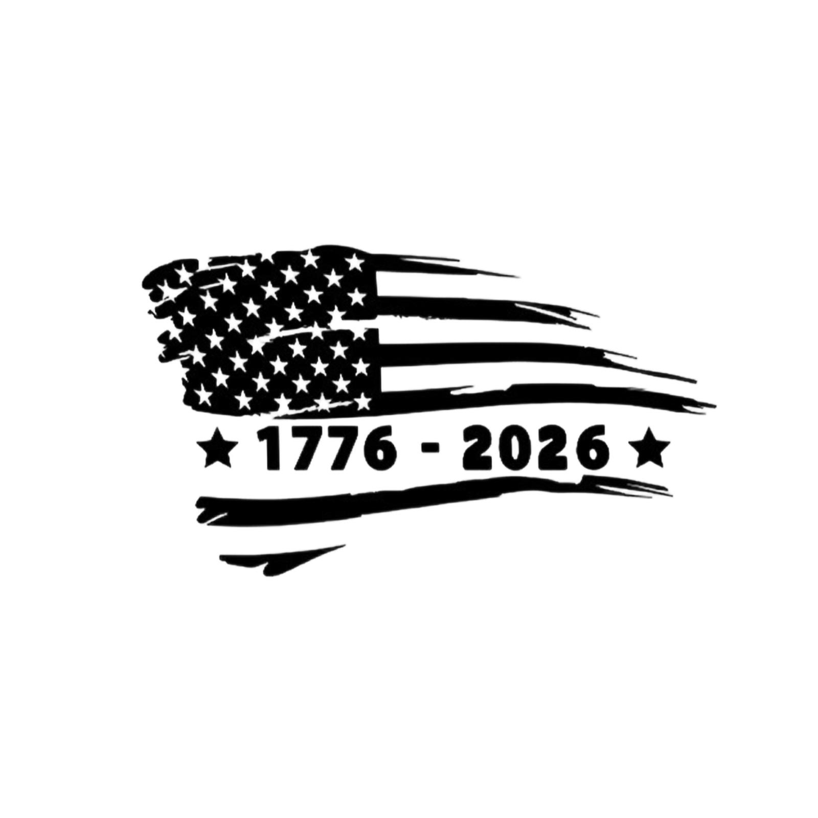 

250 Years America Car Decal,250th Anniversary The Independence Of USA Sticker USA Patriotic Vinyl Decal Bumper Sticker For Car Window One Size чёрный