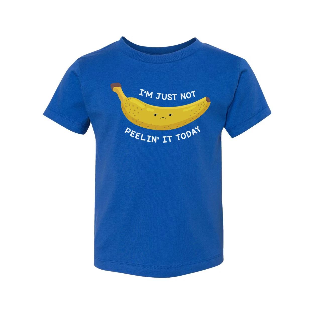Unisex Banana Graphic T Shirt With Funny Quote I Am Just Not Peelin It Today Co S