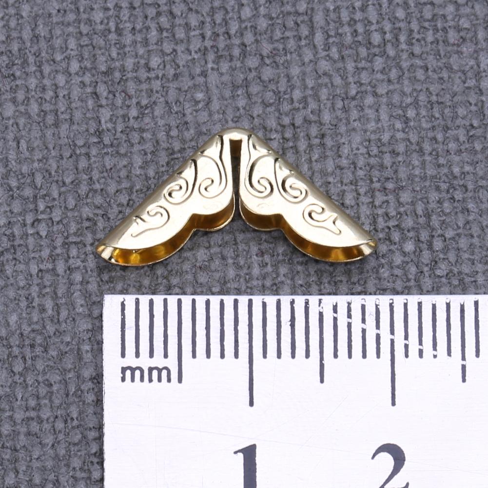 100pcs Card File Menu Metal Book Laptop Corner Protector Tone Scrapbooking Albums Corner Protectors Scrapbooks Photo Albums