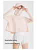 LAHN LULU Women's UPF50+ Hooded Sun Protection Jacket - Lightweight, Breathable, Quick-Drying, with Face Mask.