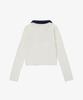 Solteuaenchokollis Contrast Collar Knit Ivory 4W2416001