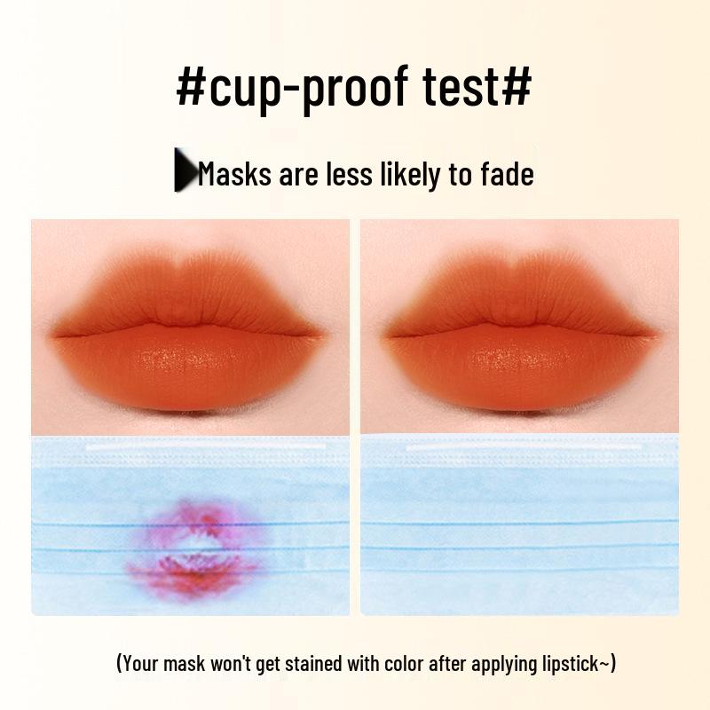 GOVO Velvet Matte Waterproof Lipstick In Cinnamon Milk Tea - Long-Lasting, Non-Fading, Non-Stick, Whitening Effect.