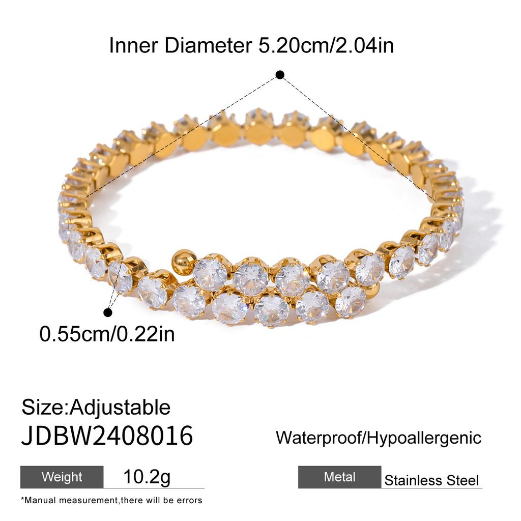 JYL TS Bracelet  Shine Open Cuff Amplifies Clarity & Vibes
