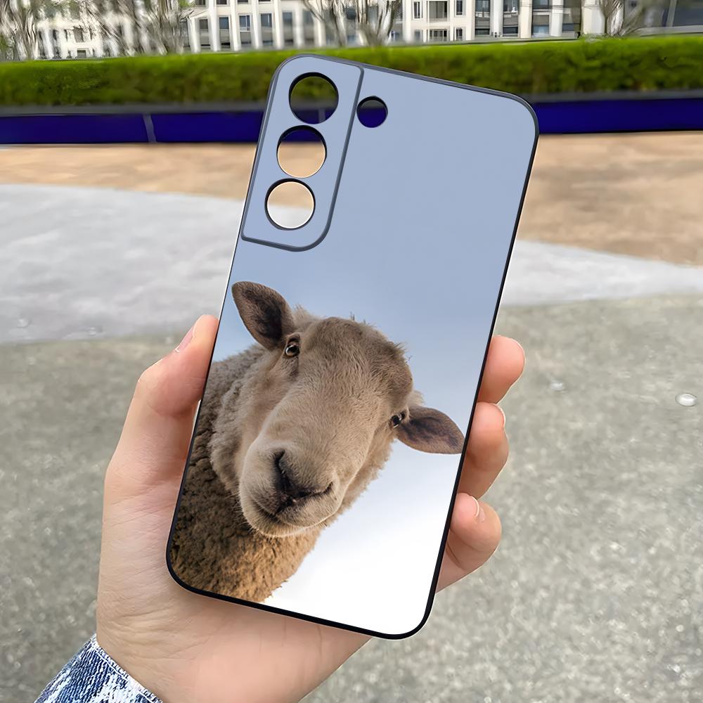 Cartoon Niedliches Schaf Handyhülle Für Samsung S26 S25 Plus S20 S20 Plus S22 Ultra S23 FE S21 Plus S21 Ultra Weiche Hülle