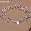 925 Sterling Silver Bracelets Charms Bead Chain Fashion Cute Nice Women Grapes Bracelet Wedding Jewelry Wholesale