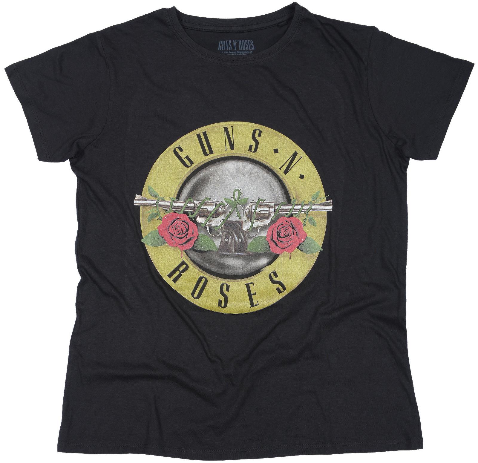 Guns N Roses Classic Bullet Logo Ladies T Shirt Official Licensed Rock Tee New S разноцветный