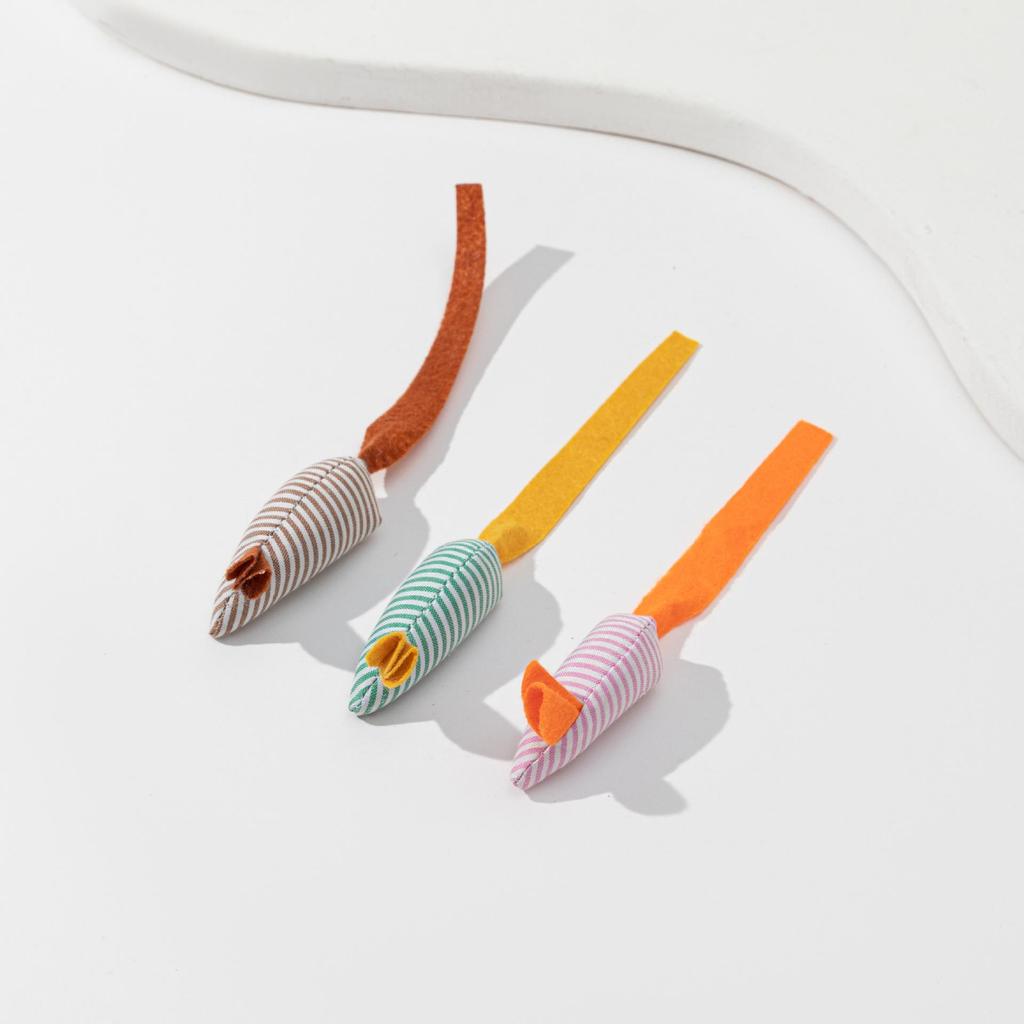 Cat Toy Set: Plush Feather Mouse Molar & Bite-Resistant