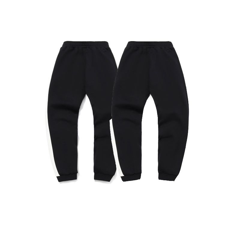 Li Ning Casual Cuffed Fleece Warm Sports Pants Winter Men Bottoms Black AKLQB07-1