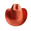Cow Head Belt Suede Leather 7.5Cm Western Cowboy Fedora Hat Women'S Men'S Church Jazz Hat Fashion Travel Party Hat Denim Hat