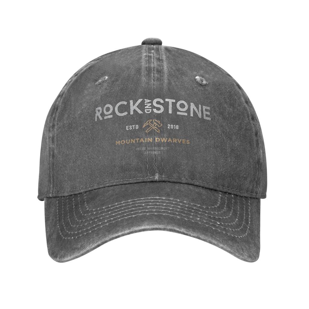 Deep Rock Galactic Rock And Stone Men Women Baseball Cap Game Distressed Washed Caps Hat Classic Outdoor Workouts Soft Sun Cap