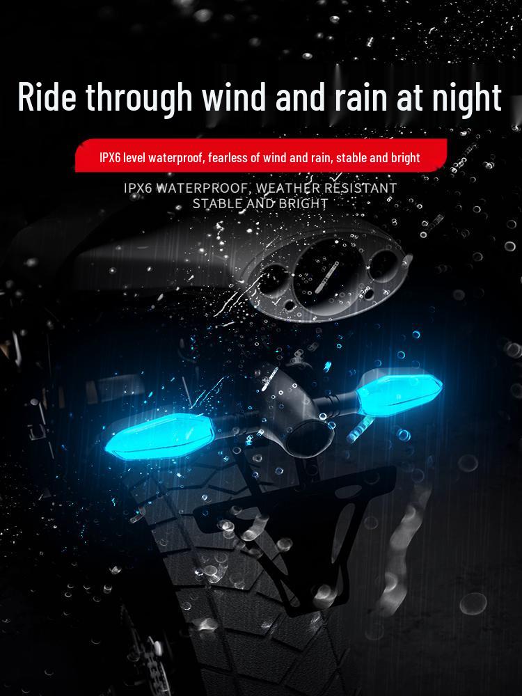 LED Motorcycle Turn Signal & Taillight: Bright, Strong Light for Electric and Battery Vehicles