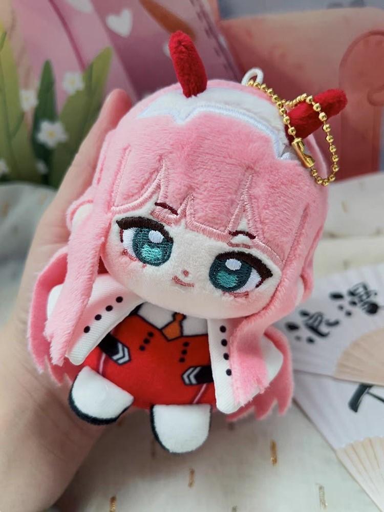 Darling In The Franxx Plush Zero Two Anime Cosplay Stuffed Doll Cute Cartoon Pendant Keychain Kids Birthday Gift