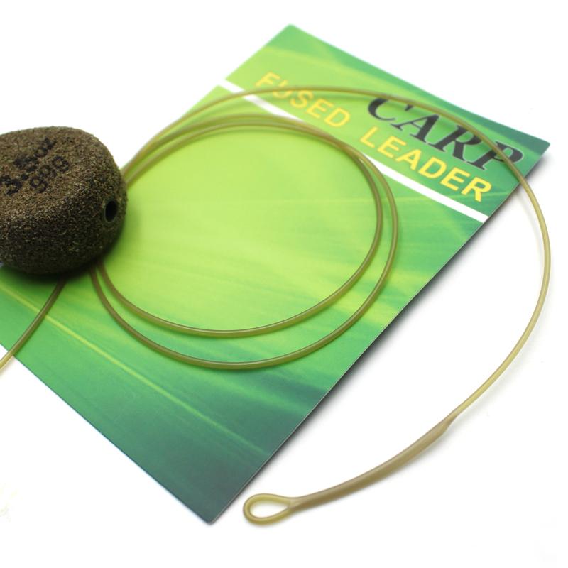 100 cm 35LB fiskelina Fluorocarbon Fused Leader QC Hybird Clip Quick Change Swivel Carp Hiar Chod Rigg för karpfiskeredskap