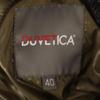 DUVETICA Reversible Down Jacket 40 Black/Brown Hood Women Used