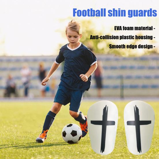 1 Pair Mini Soccer Shin Guards Anti-slip Kids Teens Adults Soccer Players Miniature
