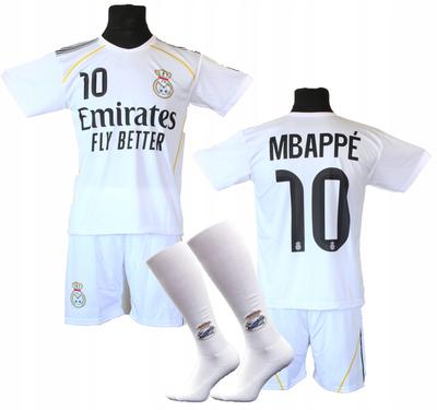 MBAPPE bílá fotbalová souprava + ponožky - BG 122