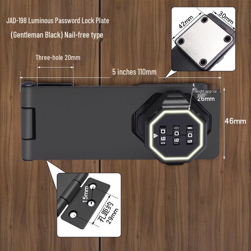 Three-Digit Multi-Purpose Mechanical Password Lock for Cabinets and Drawers