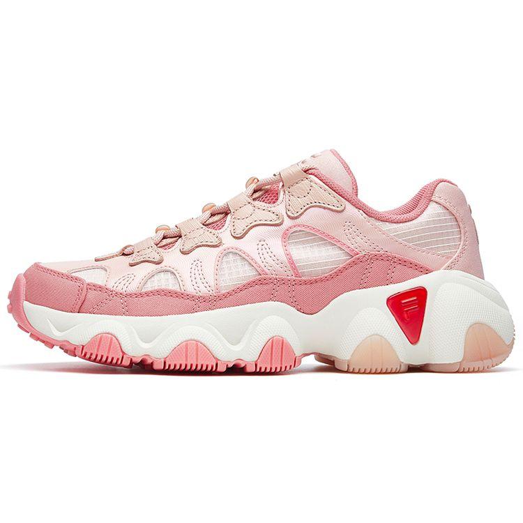 Fila Jagger Fabric Synthetic Leather Sport Comfort Low-Top Lifestyle Shoes Women Sneaker Pink White Red F12W031402FPS