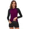 Zweiteiliger Sportlicher Badeanzug für Damen, Bikini-Set mit Langarm, Bedruckte Bademode mit Boyshorts