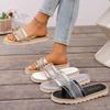 Women Slippers Shiny Crystal Lightweight Sandals Fashion Platform Shoes Thick Sole Non Slip Party Dress Shoes Flats Slides Women