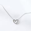 Frische hohle Liebeshalskette für Damen, schlichter Anhänger für Studenten, herzförmige kurze Halskette, Hipster-Freundin-Geschenk