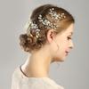 Handmade Imitation Pearl Flower Hairpin for Bridal Updo and Wedding Dress Accessory