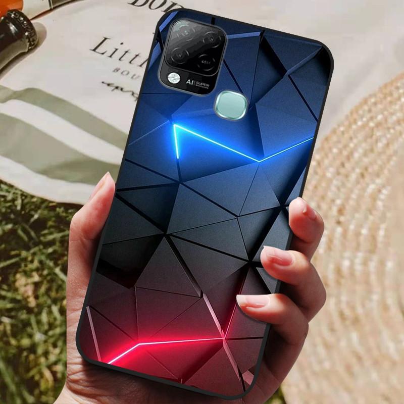For Infinix Hot 10T Case Phone Cover Soft Silicone TPU Back Cases for Infinix Hot 10S NFC Case X689 Coques Hot10T  Hot10S Fundas