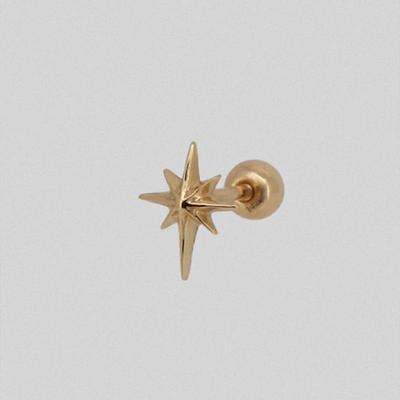Boucles d'oreilles piercing croix youngglow 14k étincelantes