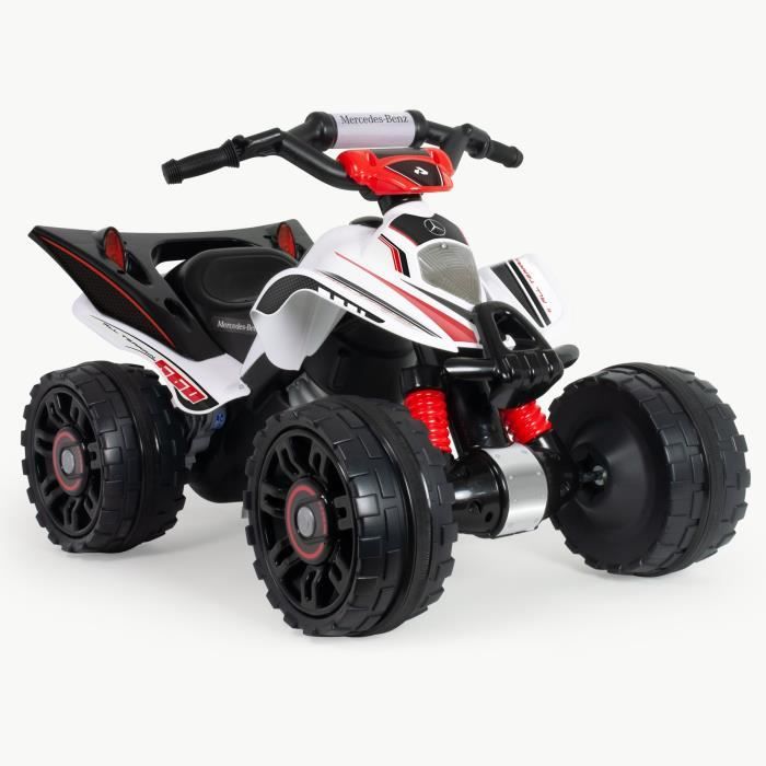 Quad Électrique ATV 12V Mercedes - INJUSA - Pour Enfant Garçon À Partir De 3 Ans - Batterie Et Chargeur Inclus