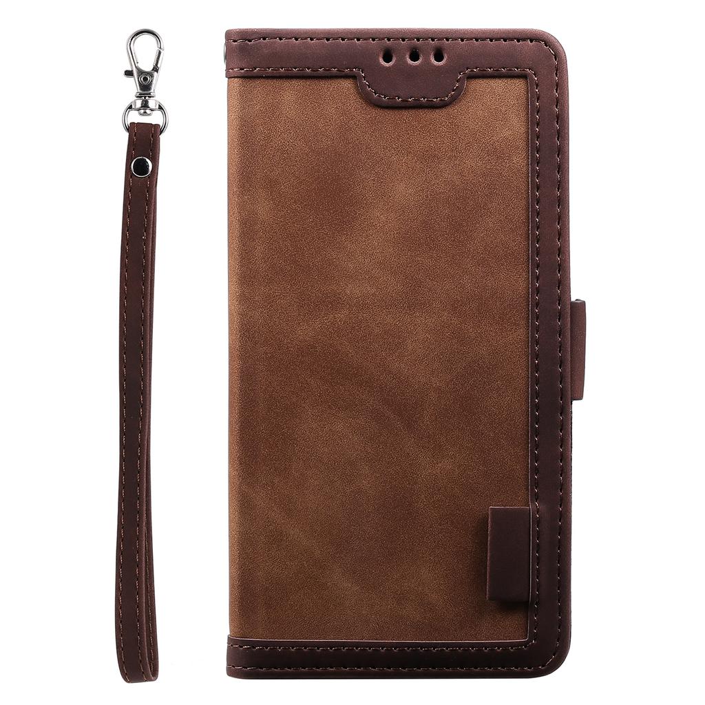 For Samsung Galaxy S25 FE Case RFID Blocking Wallet Stand Leather Phone Cover with Wrist Strap