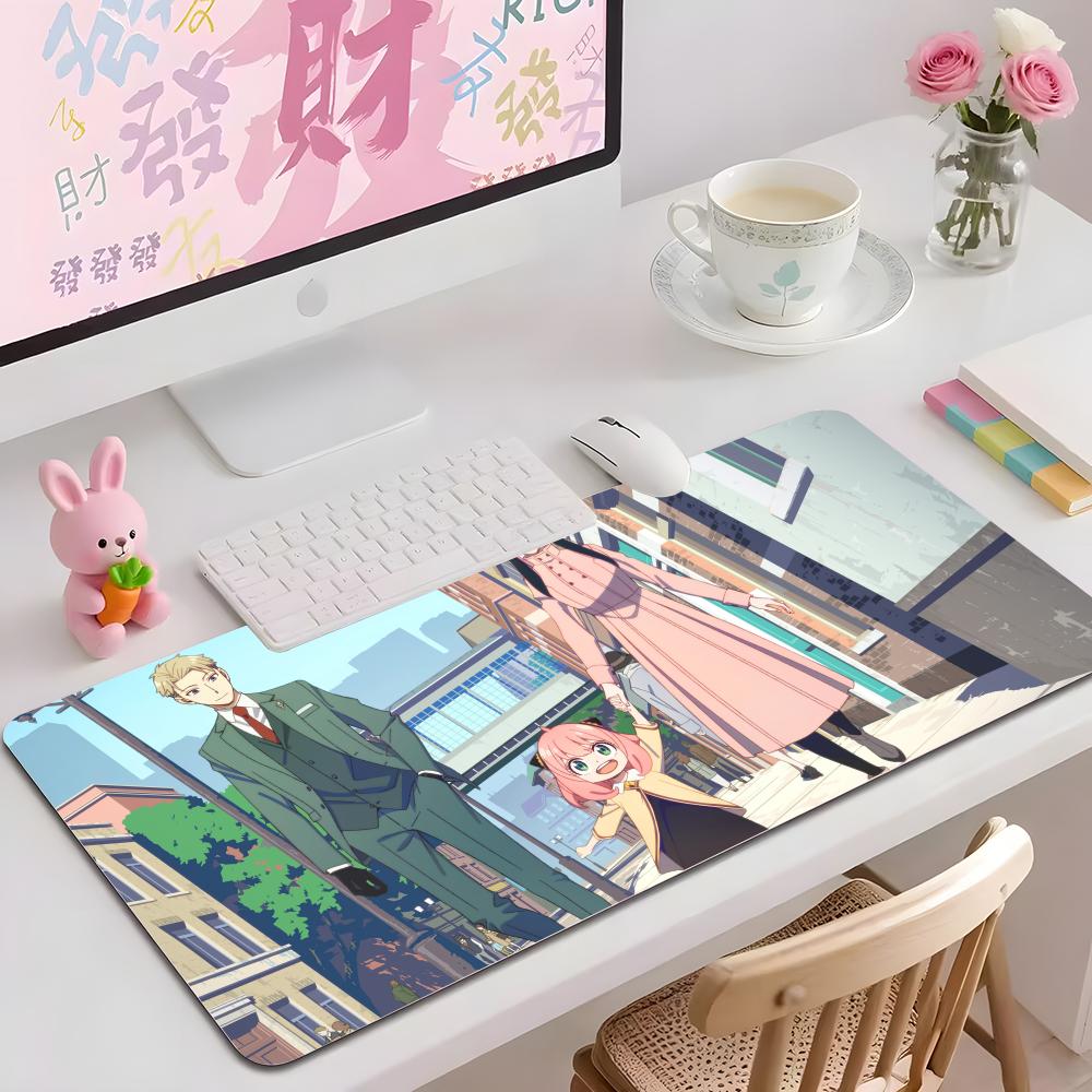 Anime A-spy X FamilyES Mouse Pad Multiple Sizes Large Square Computer Office Game Table Mats Rubber Anti-slip Mousepads
