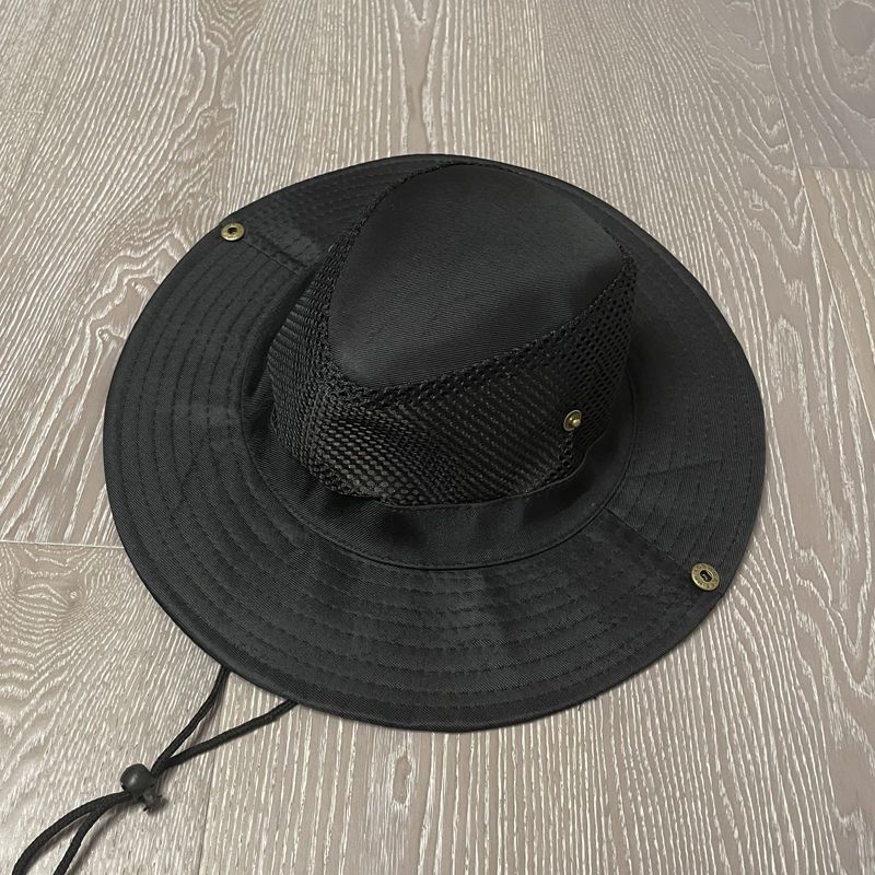 Hat men's summer big brim outdoor fishing sun protection hat sun hat bucket hat construction site dry farm work sun hat