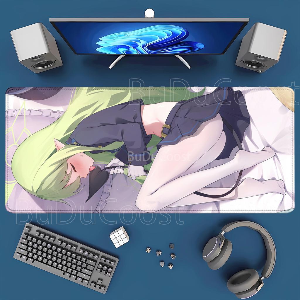 Blue Archive tachibana nozomi hikari Mousepad Nonslip Mouse Pad Large office Keyboard Anime Girl HD Printing xmm Desk Mat